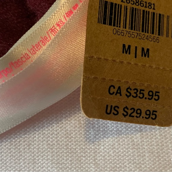 NWT Victoria’s Secret PINK maroon bralette. Size M - Picture 4 of 6